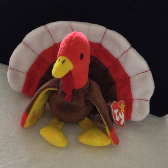 Ty - Gobbles, style 4034 - Rare and Retired, Thanksgiving  Turkey with Errors - Picture 1 of 6
